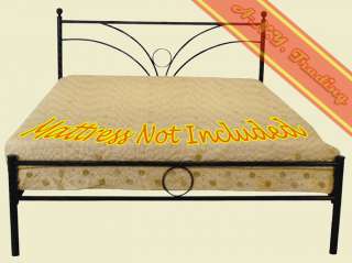 Metal bed frame , black, . also available in single,double and queen 