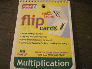 Learn and Flip Card Notebook Multiplication Table  