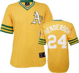   Gold Majestic MLB Cooperstown Replica Oakland Athletics Jersey
