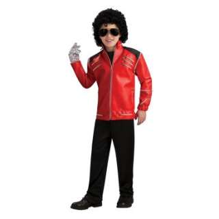 Michael Jackson Deluxe Red Zipper Child Jacket, 70492 