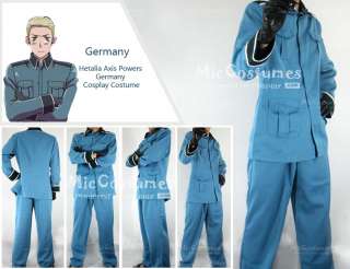 Affordable Hetalia Axis Powers Germany Blue Cosplay Costume