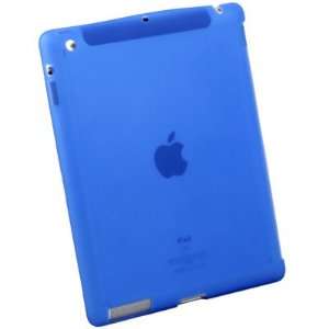  For iPad 2 silicone Case Work With Apple Smart Cover Blue 