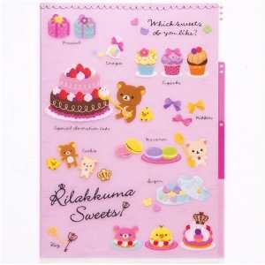    Rilakkuma sweets A4 plastic file folder 3 pocket Toys & Games