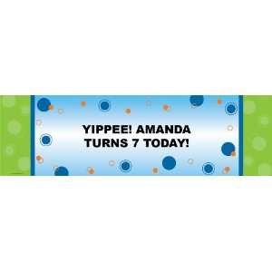  Party Personalized Birthday Banner Standard 18 x 61 