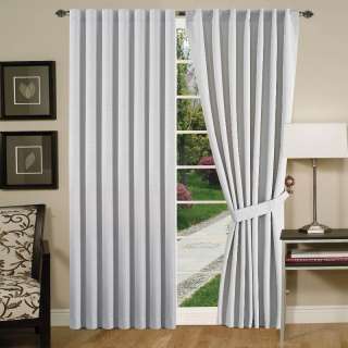   Thermal Insulated Blackout Back Tap Window Curtain 63L, Color Iceblue