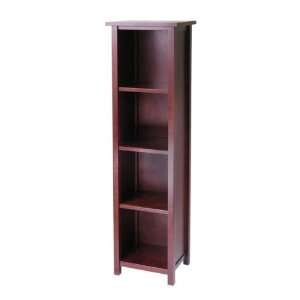    Milan Storage Shelf or Bookcase 5 Tier, Tall: Home & Kitchen