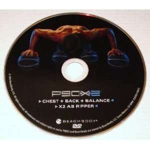   P90X2 Workout DVD CHEST+BACK+BALANCE & X2 AB RIPPER 