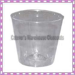 2500 Clear Plastic Disposable Shot Glasses 1 Oz. NIB  
