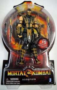 SCORPION 6 ACTION FIGURE MORTAL KOMBAT MK9 JAZWARES  