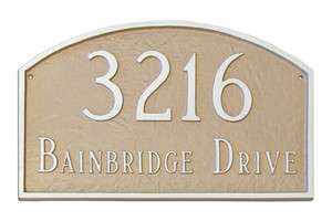 Prestige Arch PETITE size Address Plaque Lawn House Sign Numbers wall 