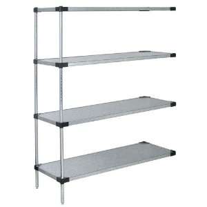  Galvanized 4 Shelf Solid Shelf AddOn   AD74SG   All Sizes 