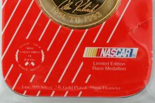 Alan Kulwicki Limited Edition NASCAR Race Medallion 1 OZ Gold Plated 
