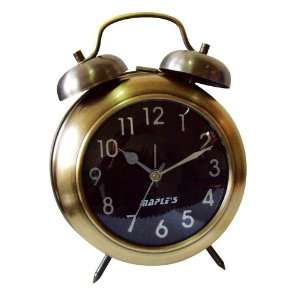  Brass and Black Bell Alarm Clock
