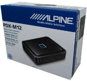 PDX M12 ALPINE MONO 1200W SUBWOOFER AMPLIFIER PDXM12  
