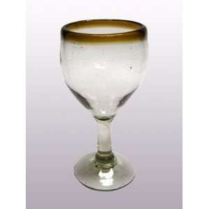  Amber Rim small wine glasses (set of 6)    