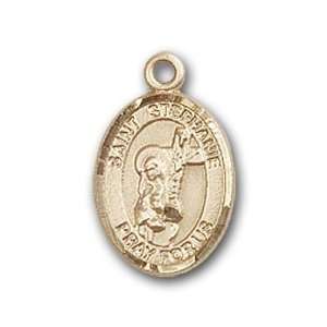   Medal with St. Stephanie Charm and Angel w/Wings Pin Brooch Jewelry