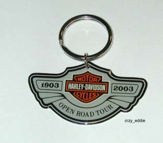HARLEY 100TH ANNIVERSARY OPEN ROAD TOUR KEY CHAIN  