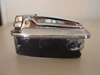 Ronson Queen Anne Table Lighter Silver Plate Gas Vintage  