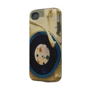  Vintage Record player Iphone 4 Tough Cover: Cell Phones 