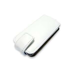 : Apple iPod Nano   White Leather Flip Case (with belt clip)  : Cell 