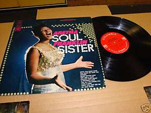 ARETHA FRANKLIN SOUL SISTER LP RARE 1966 PROMO STAMPED  