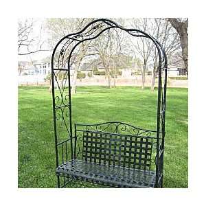    Metal Scroll Arbor With Bench   Improvements Patio, Lawn & Garden