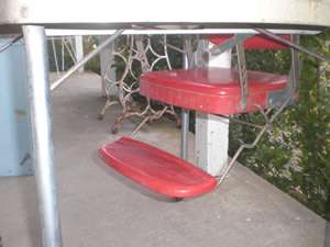 Vintage Red Cosco Baby Highchair High Chair Walker  