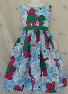 princess_trunk VHTF Barney w/Baby Bop Jumper Dress Custom Sz 12M 10Yrs 