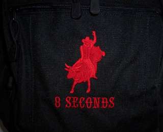 Bull Riding Rider 8 Seconds Backpack rodeo cowboy  