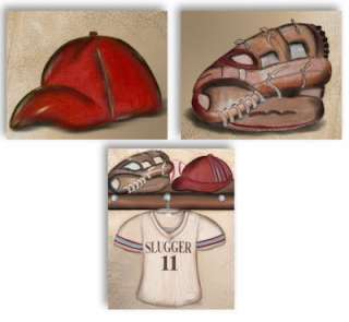 Vintage Baseball nursery art kids prints personalized  