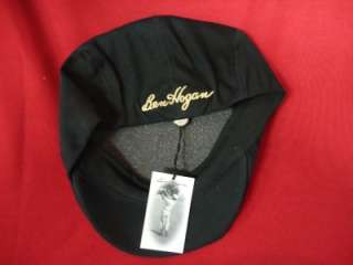 NEW Classic Ben Hogan KANGOL Style Golf Fitted Hat BLACK Small 