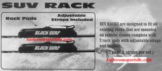 larry block suv surfboard rack pads with straps
