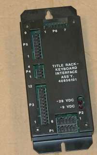 Rowe AMI CD jukebox title rack keyboard interface board assy., part 