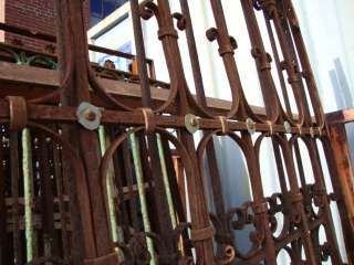 Antique Wrought Iron Panel / Gate 33.5 x 75  