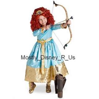   Store Costume Archery Brave Merida Bow and Arrow Girls Dress Up New