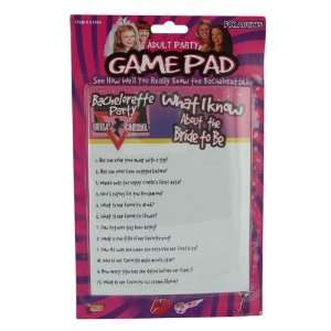   Party Outta Control Know the Bride Game Pad Toys & Games