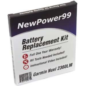 Garmin Nuvi 2360LM Battery Replacement Kit with Installation Video 