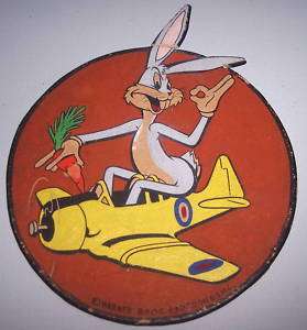WWII Warner Bros. Bugs Bunny Nose Art Harvard Airplane  