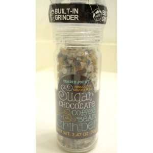 Trader Joes Sugar Chocolate & Coffee Bean Grinder Bulit in grinder 