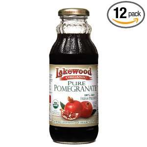 Lakewood Organic PURE Pomegranate Juice, 12.5 Ounce Bottles (Pack of 