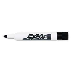  EXPO  Low Odor Dry Erase Marker, Bullet Tip, Black, Dozen 