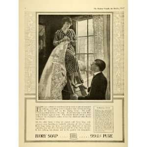 1917 Ad Procter Gamble Ivory Soap Lace Curtains Home Decor 