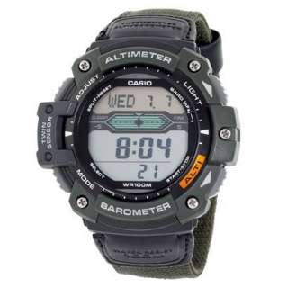   Altimeter Barometer and Thermometer Watch   Green product details page