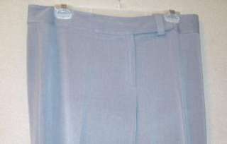 Womens Casual Corner Annex Stretch Gray Flat Front Dress Pants Size 