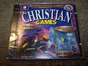 1999 CHRISTIAN GAMES eGames PC Bible religion fun NEW  