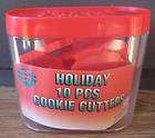 Christmas Holiday 10 Piece Cookie Cutters