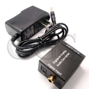 NEW Digital Optical Coaxial to Analog RCA Audio Adapter  