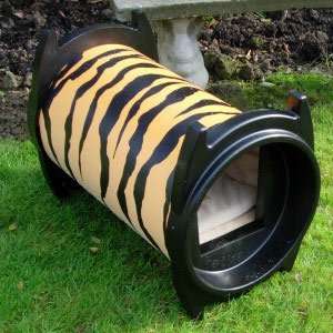 KatKabin Outdoor Cat House   DELUXE Tiger  Color TIGER  Optional Kat 