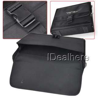   Travel Carrying Bag Case for Sony PS3 Slim Console Accessory Black