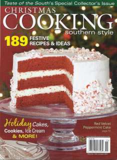 CHRISTMAS COOKING SOUTHERN STYLE MAGAZINE CAKES COOKIES  